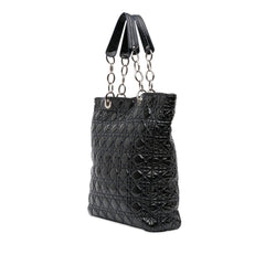Dior Large Patent Cannage Soft Shopper Tote