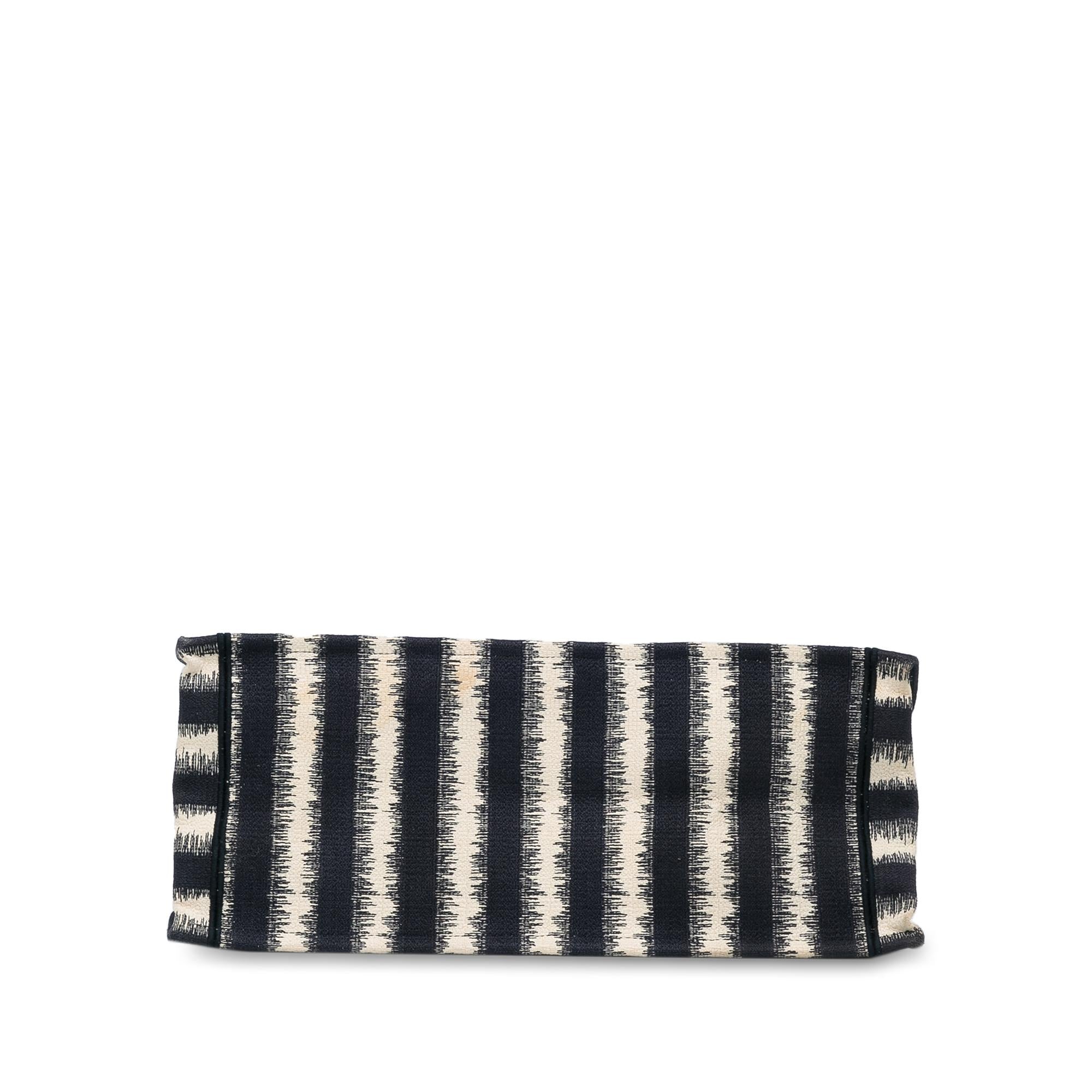 Dior Large Striped Book Tote