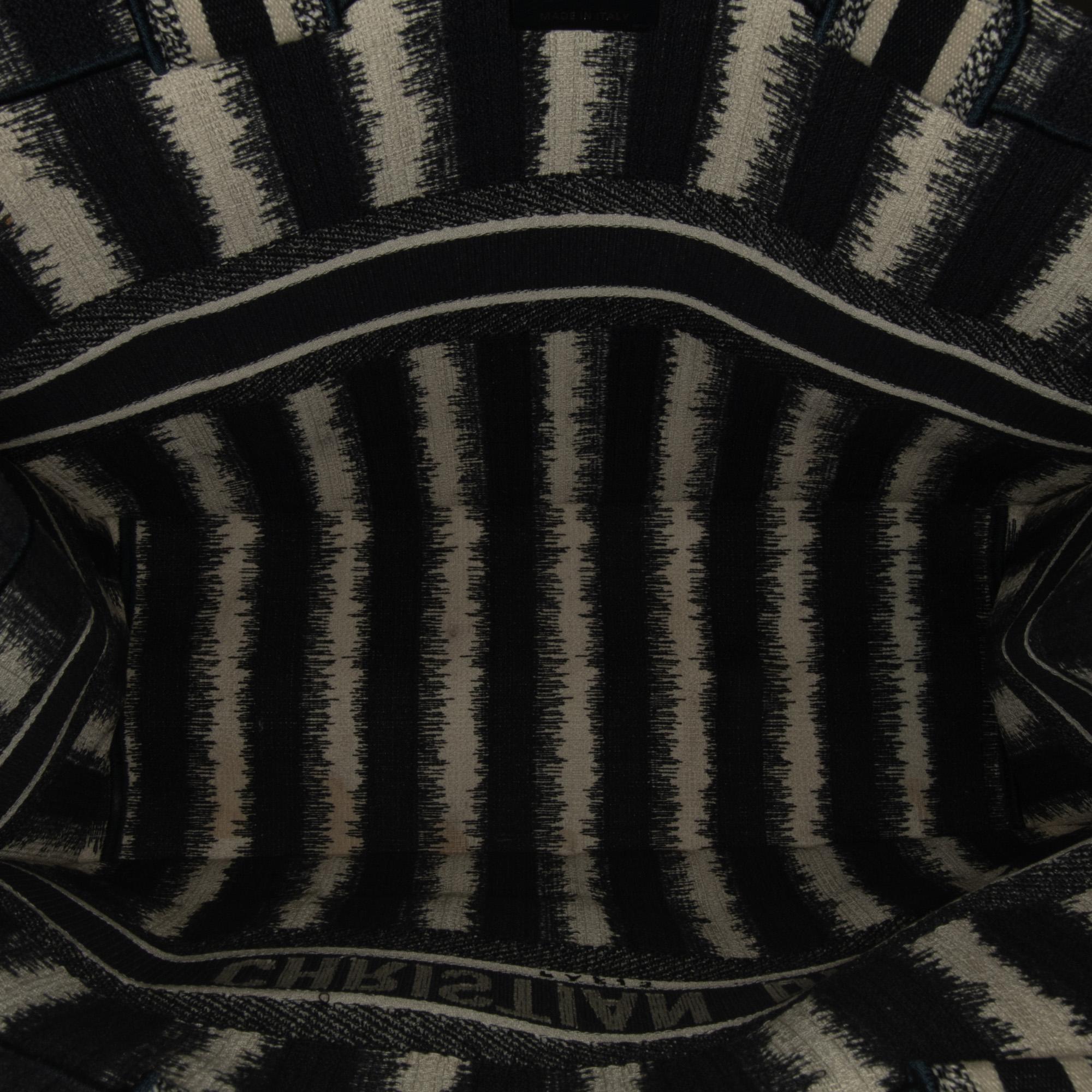Dior Large Striped Book Tote