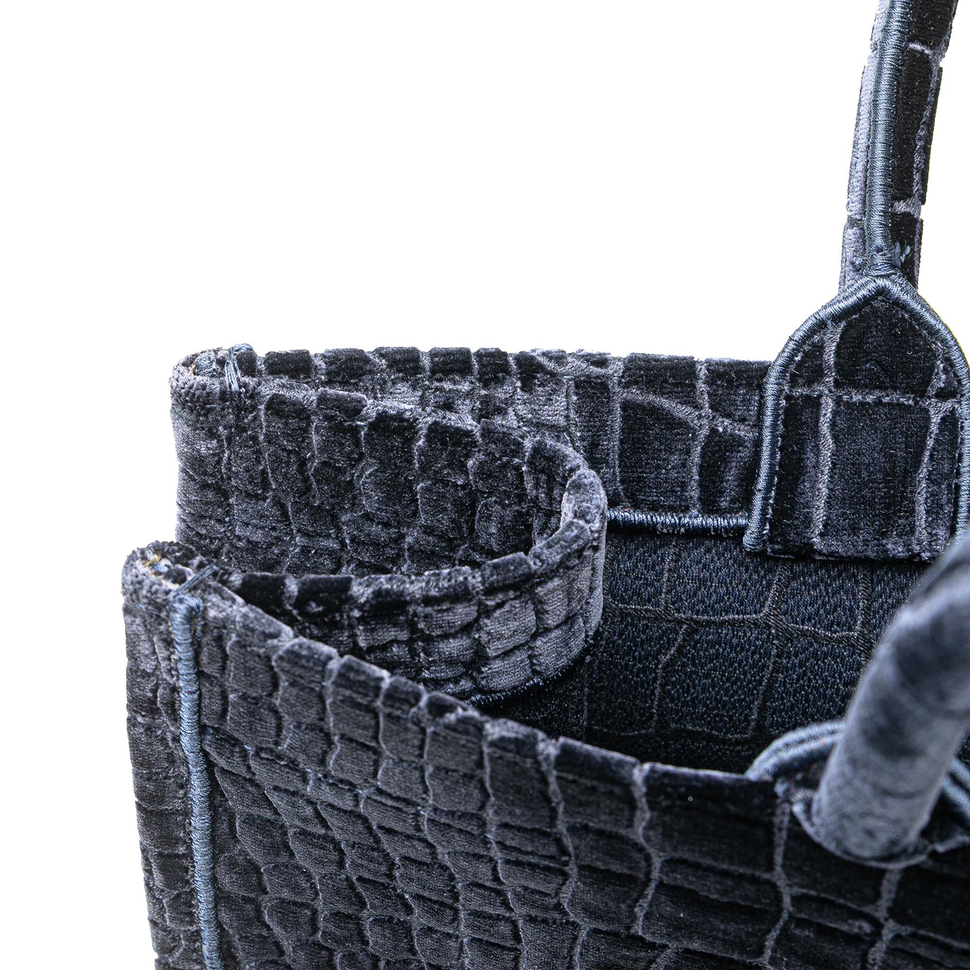 Dior Large Velvet Embossed Book Tote