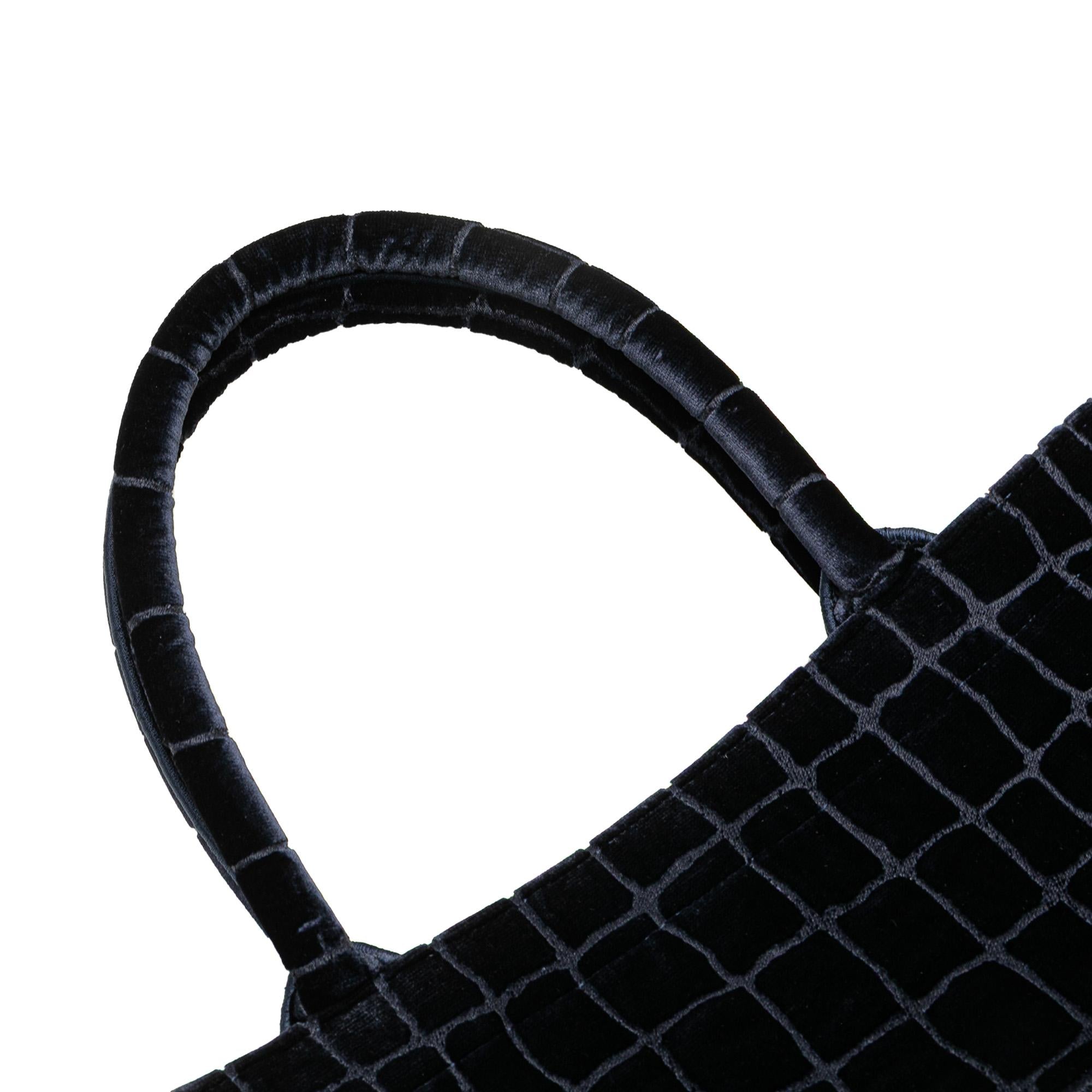 Dior Large Velvet Embossed Book Tote