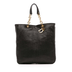 Dior Large Woven Lambskin Lady Dior Soft Shopping Tote