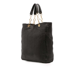Dior Large Woven Lambskin Lady Dior Soft Shopping Tote