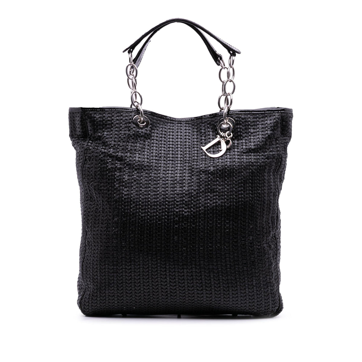 Dior Large Woven Lambskin Lady Dior Soft Shopping Tote