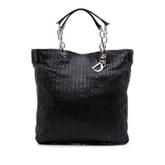 Dior Large Woven Lambskin Lady Dior Soft Shopping Tote
