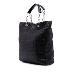 Dior Large Woven Lambskin Lady Dior Soft Shopping Tote