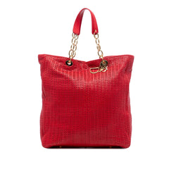 Dior Large Woven Lambskin Lady Dior Soft Shopping Tote
