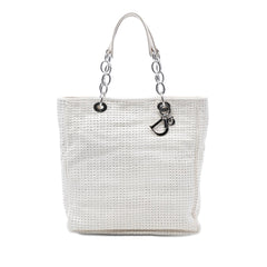 Dior Large Woven Lambskin Lady Dior Soft Shopping Tote