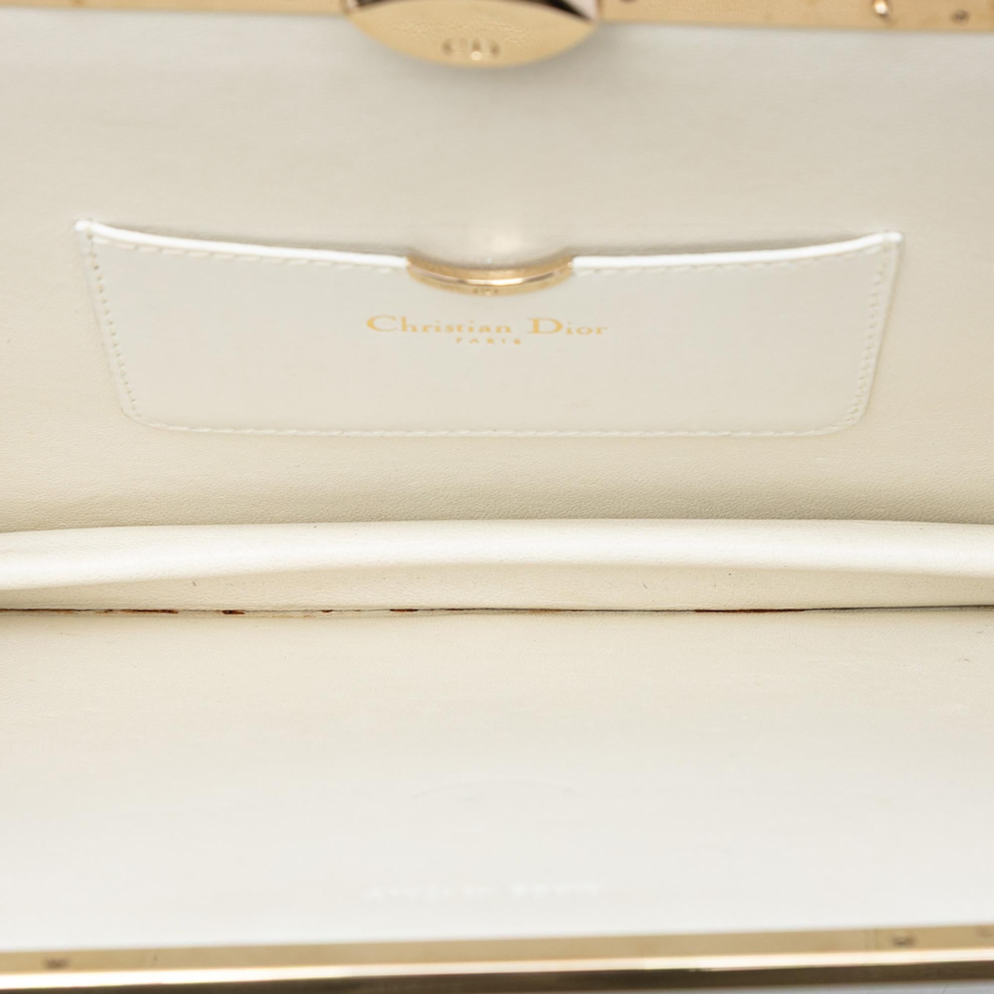 Dior Leather Clasp Clutch