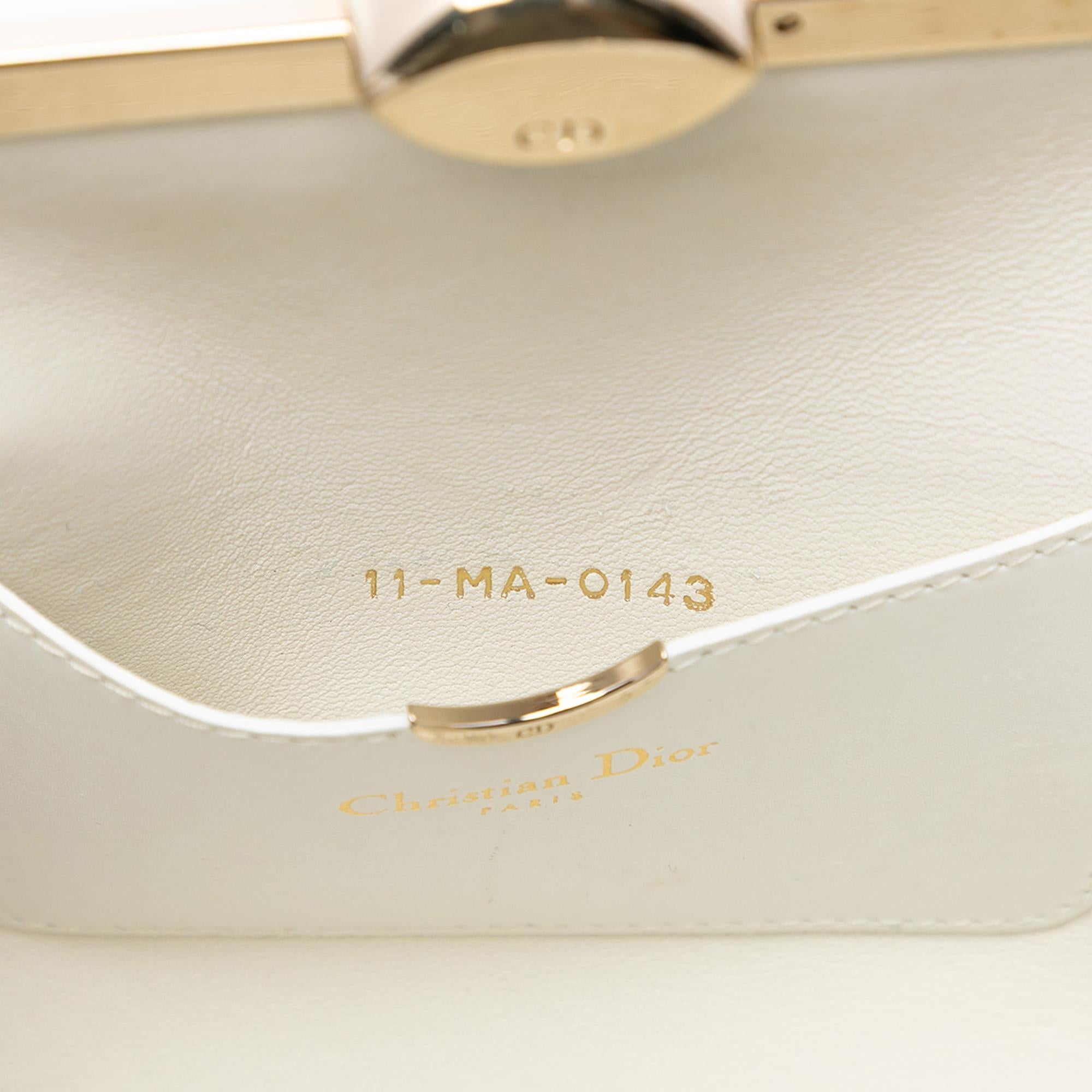 Dior Leather Clasp Clutch