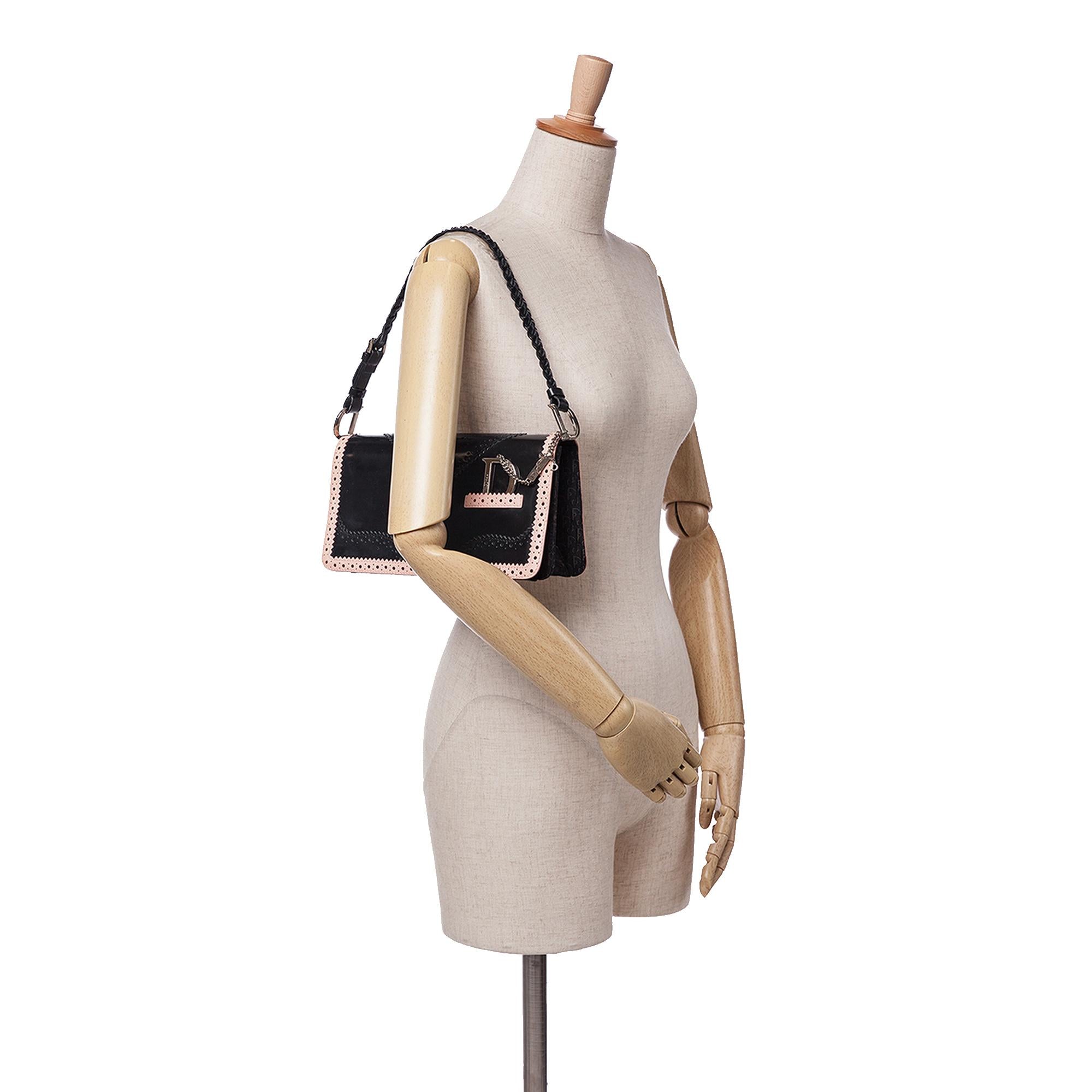 Dior Leather D'Trick Brogue Spectator Bag