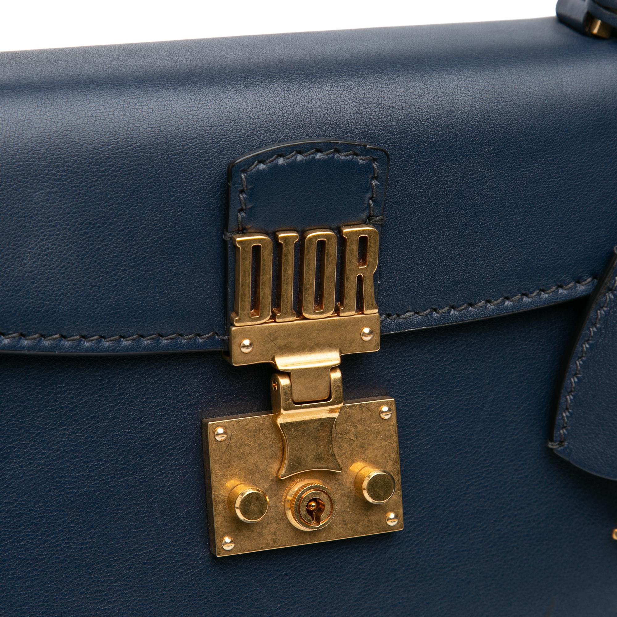 Dior Leather DiorAddict Top Handle Bag