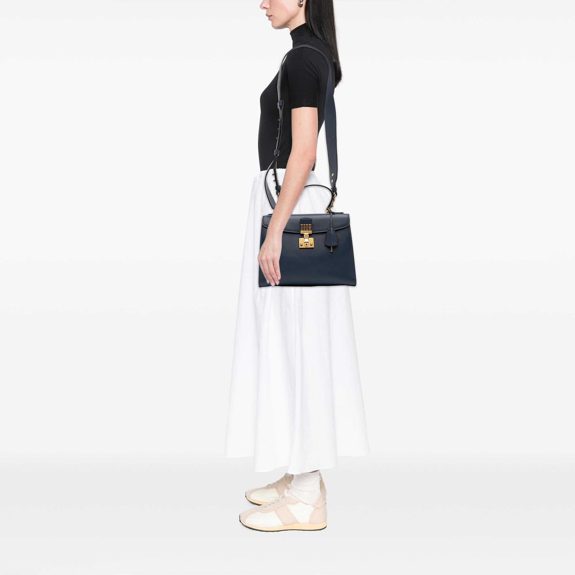Dior Leather DiorAddict Top Handle Bag