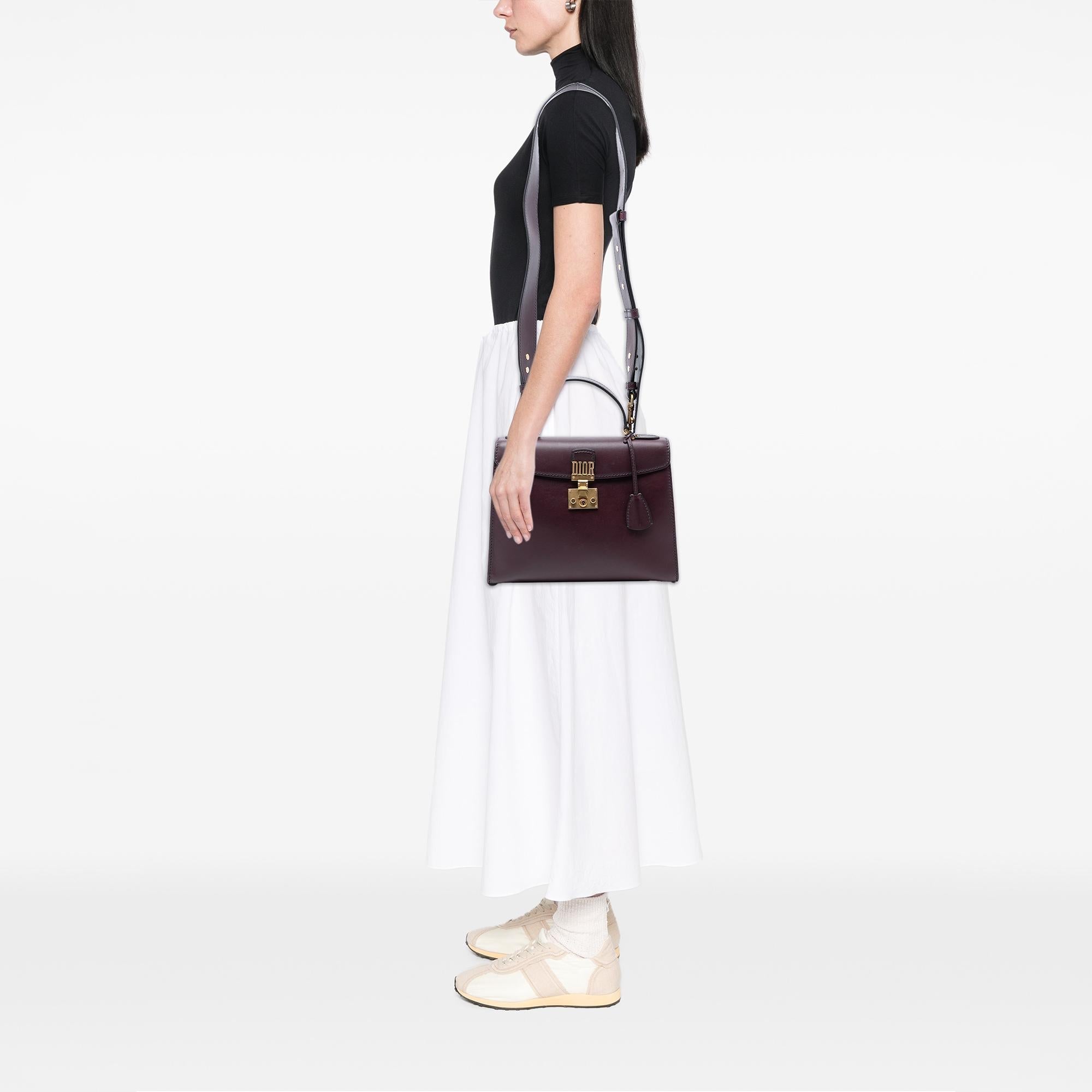 Dior Leather DiorAddict Top Handle Bag