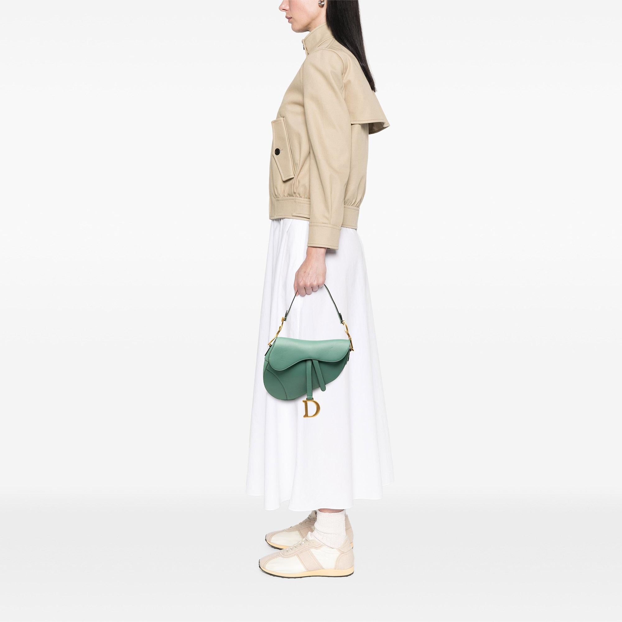 Dior Leather Saddle Bag