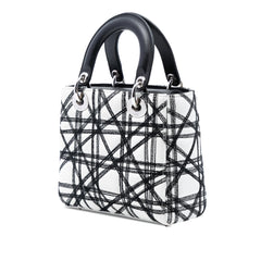 Dior Limited Edition Daniel Gordon Art Small Lambskin Cannage Lady Dior