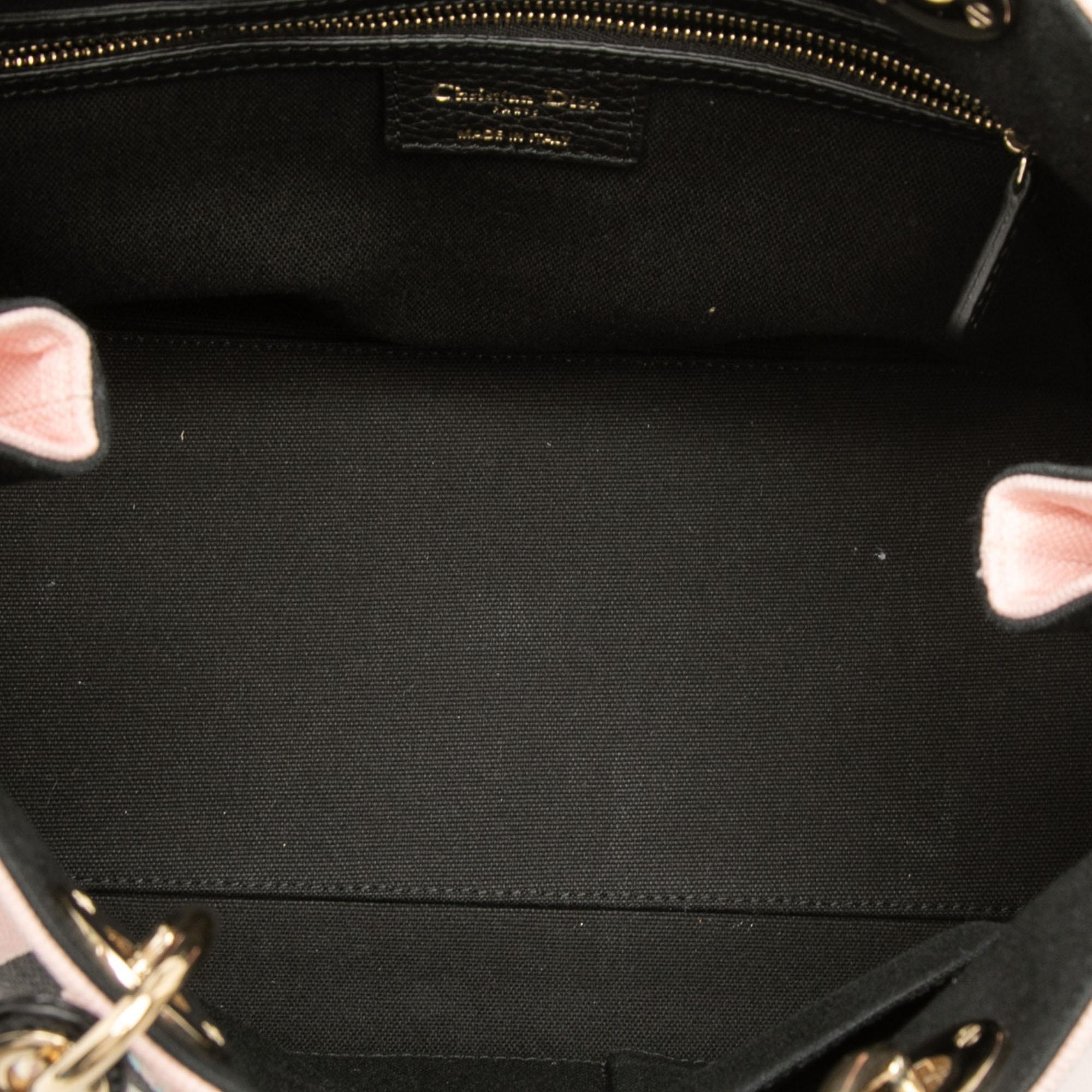 Dior Limited Edition Medium Canvas Floral Printed Diorissimo Satchel