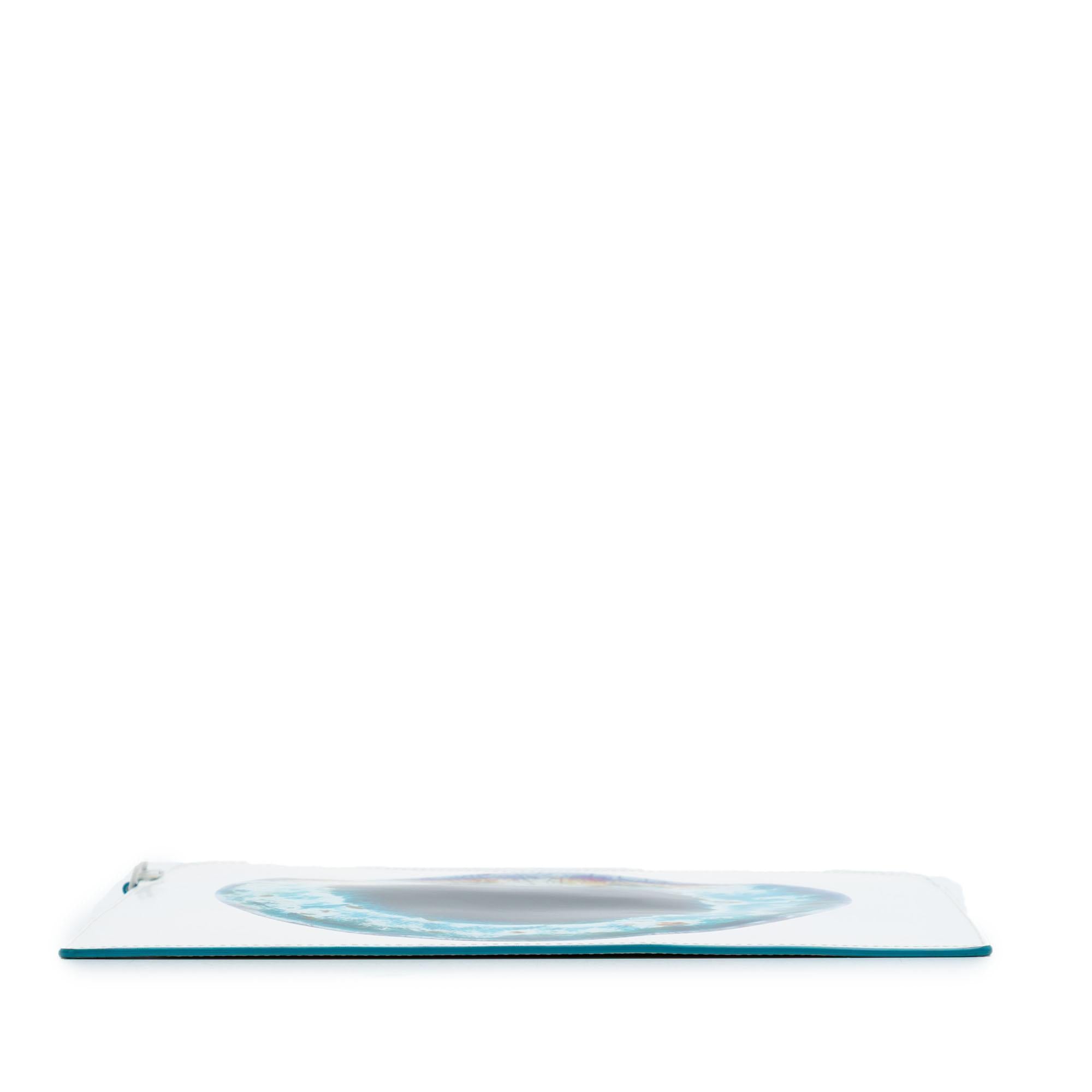 Dior Marc Quinn Eyeball Print Leather Clutch