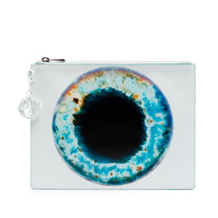 Dior Marc Quinn Eyeball Print Leather Clutch