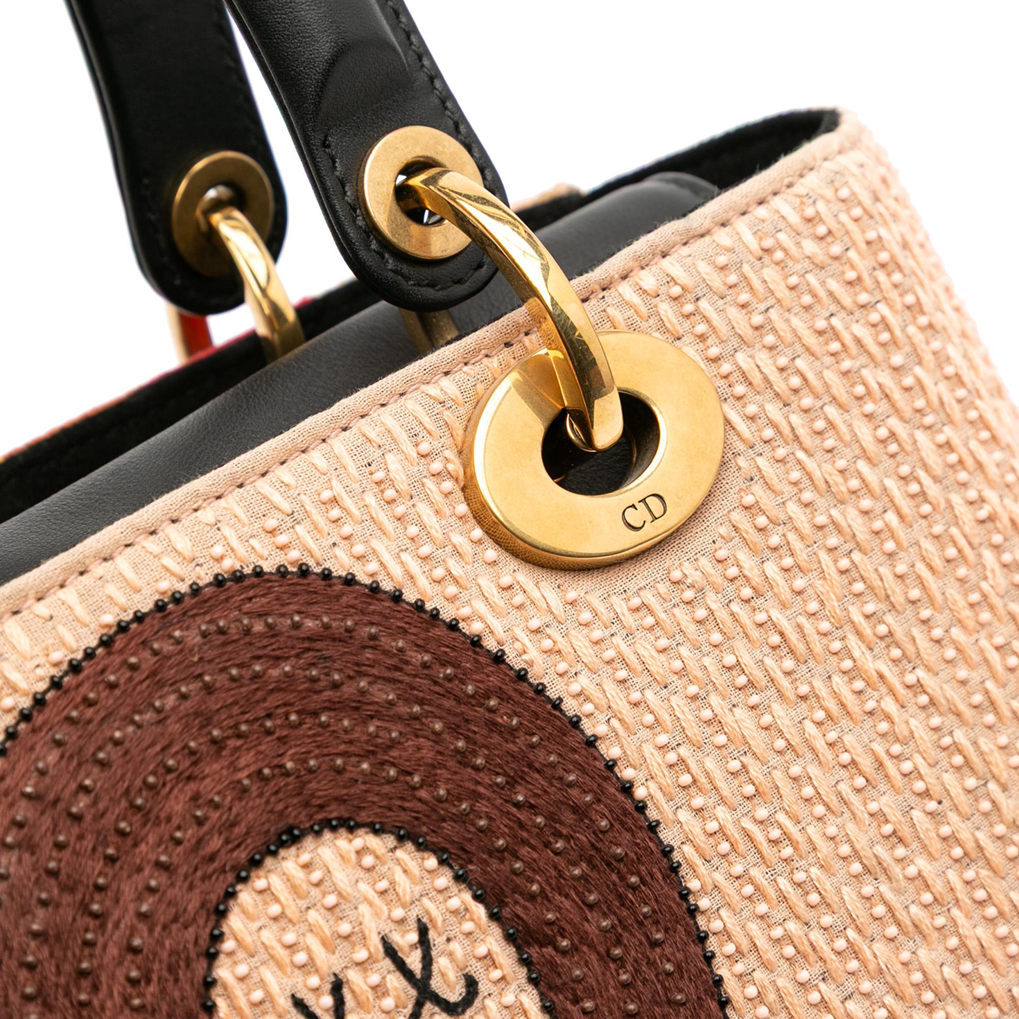 Dior Medium Calfskin Beaded and Embroidered Tarot Judgment Lady Dior