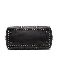 Dior Medium Calfskin Cannage Embossed Flower Studded Supple Lady Dior