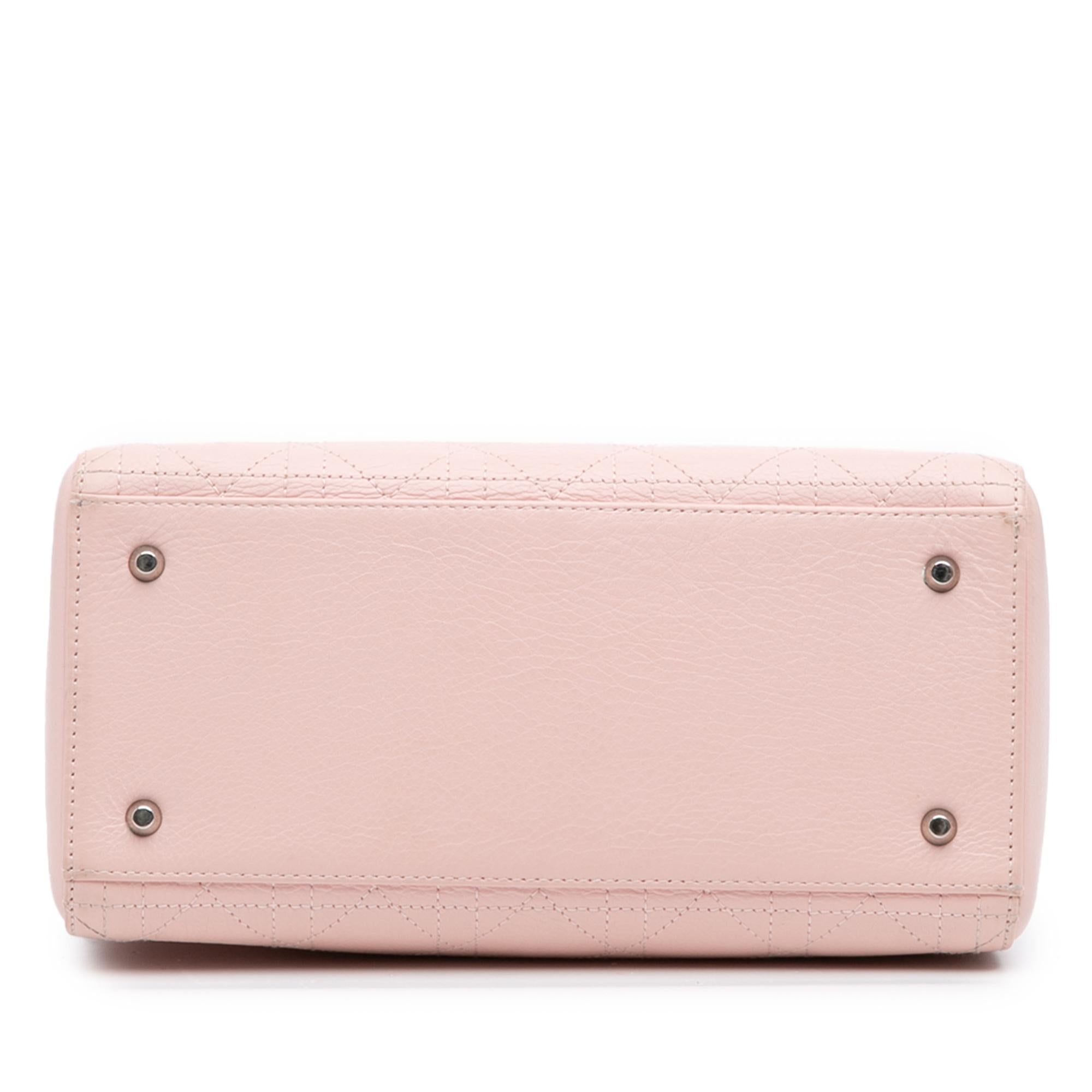Dior Medium Calfskin Cannage Stitched Lady Dior