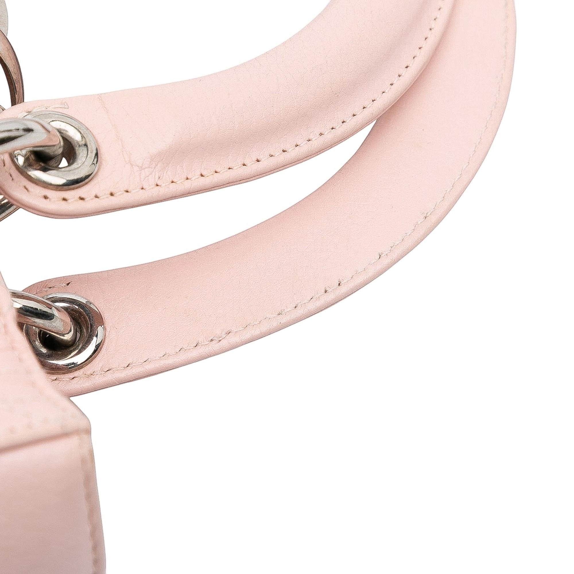 Dior Medium Calfskin Cannage Stitched Lady Dior