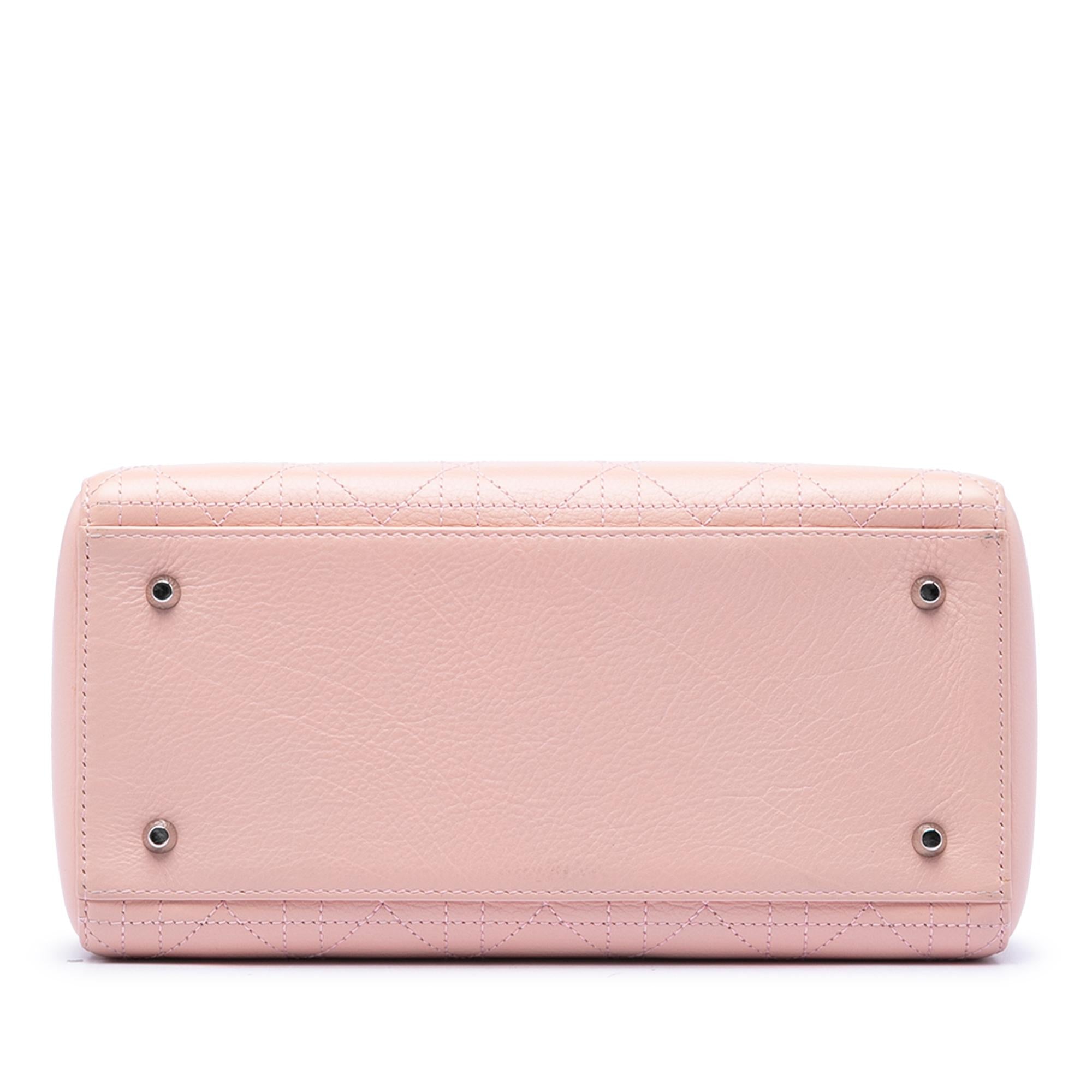 Dior Medium Calfskin Cannage Stitched Lady Dior