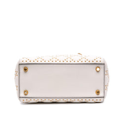Dior Medium Calfskin Cannage Studded Supple Lady Dior