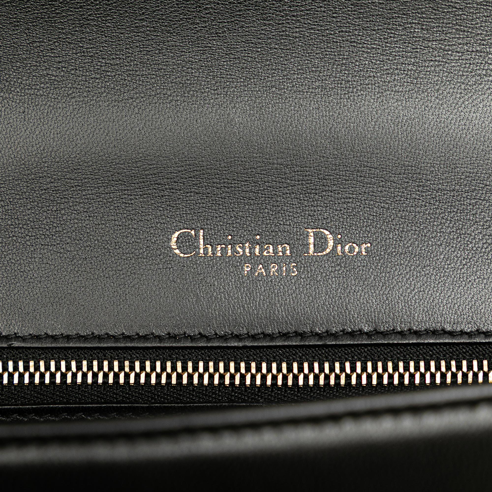 Dior Medium Calfskin Crystal Embroidered Diorama Flap