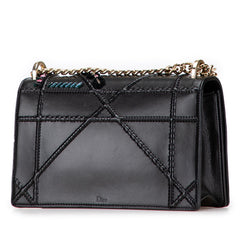 Dior Medium Calfskin Crystal Embroidered Diorama Flap