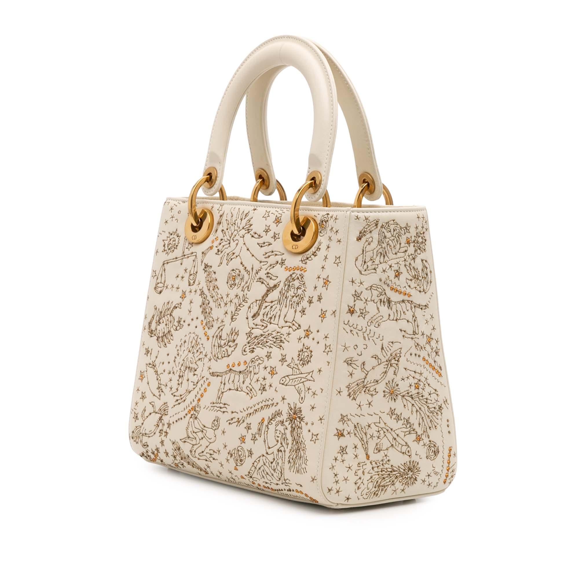 Dior Medium Calfskin Embroidered Astrology Lady Dior