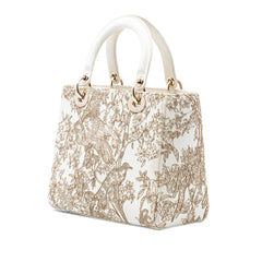 Dior Medium Calfskin Embroidered Jardin D Hiver Lady Dior