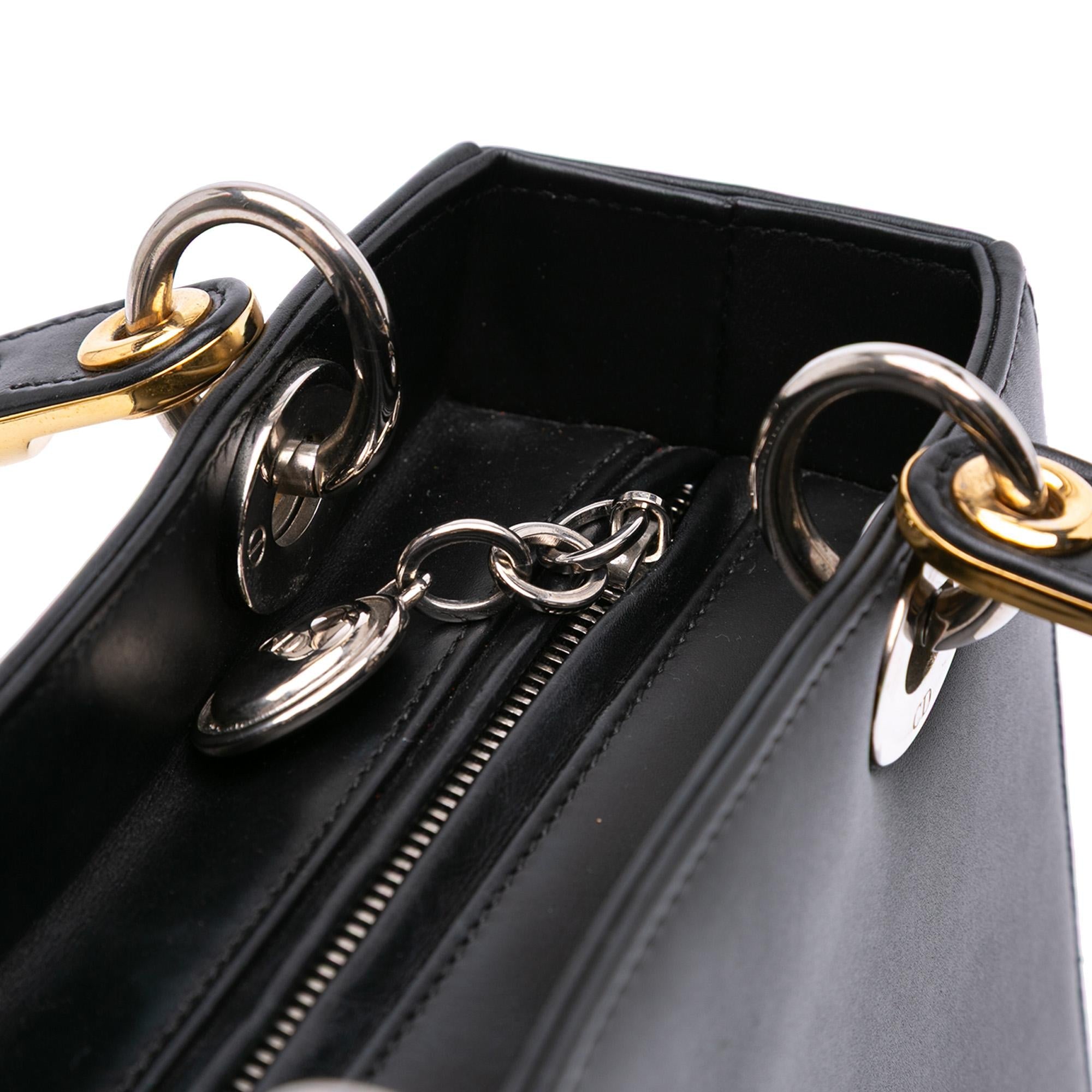 Dior Medium Calfskin Patch Embellished Lady Dior