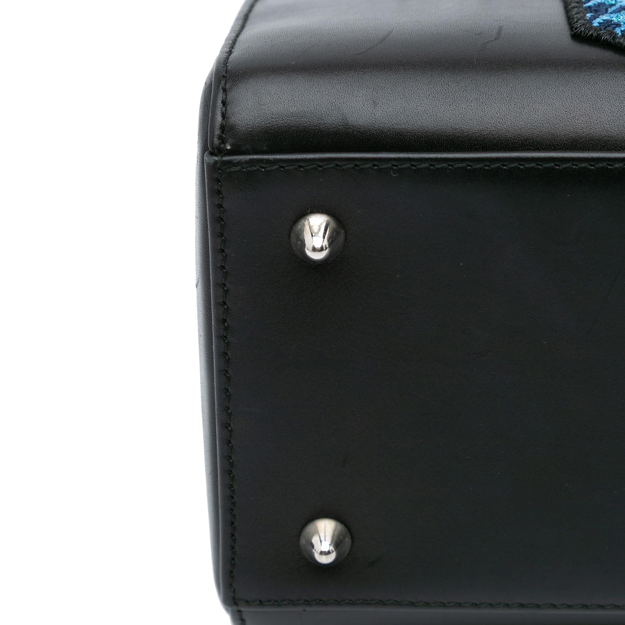Dior Medium Calfskin Patch Embellished Lady Dior