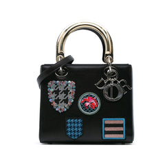Dior Medium Calfskin Patch Embellished Lady Dior