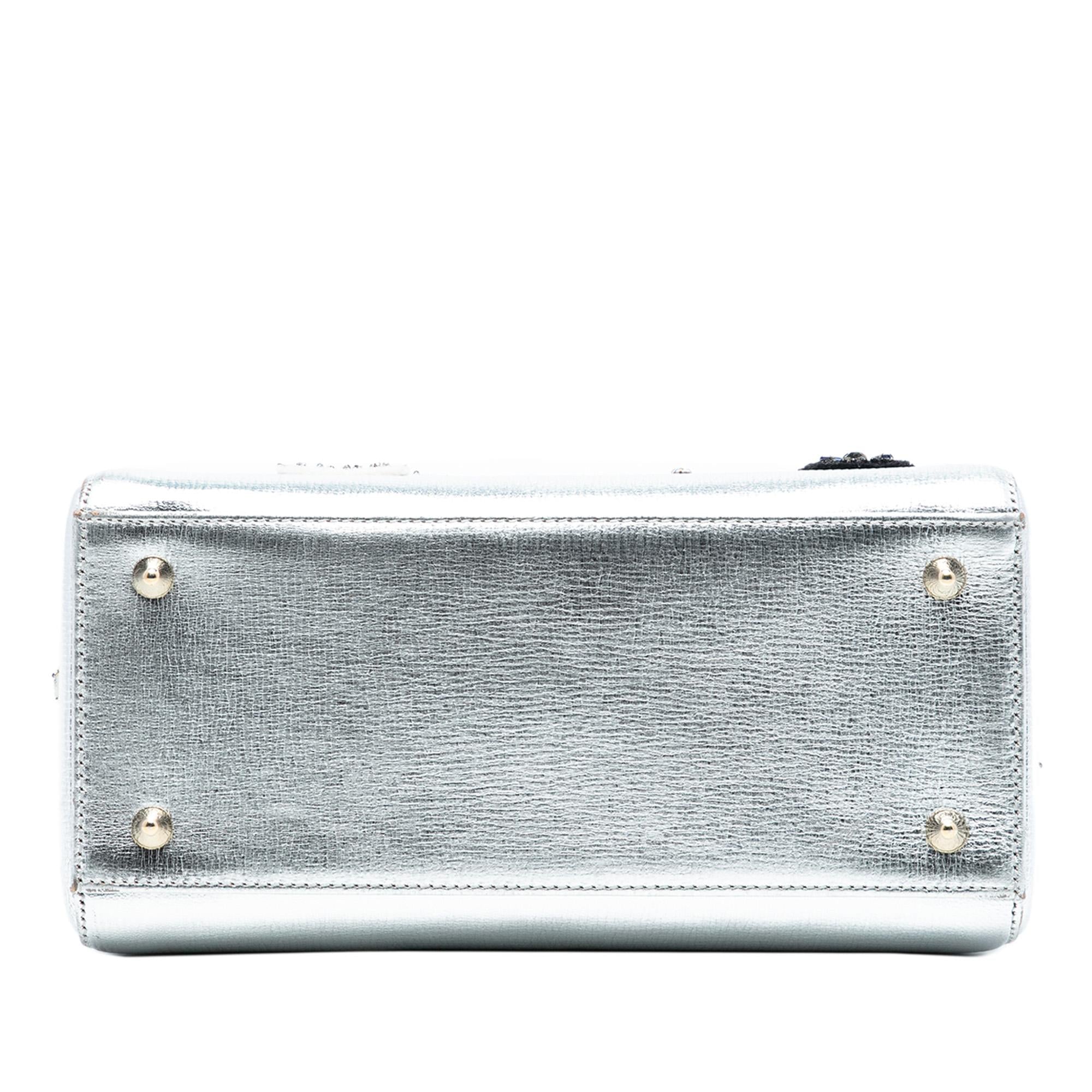 Dior Medium Calfskin Patch Embellished Lady Dior