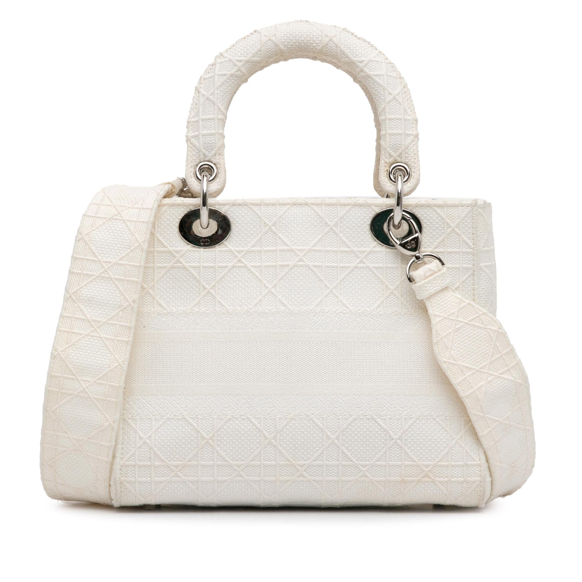 Dior Medium Canvas Cannage Lady D Lite