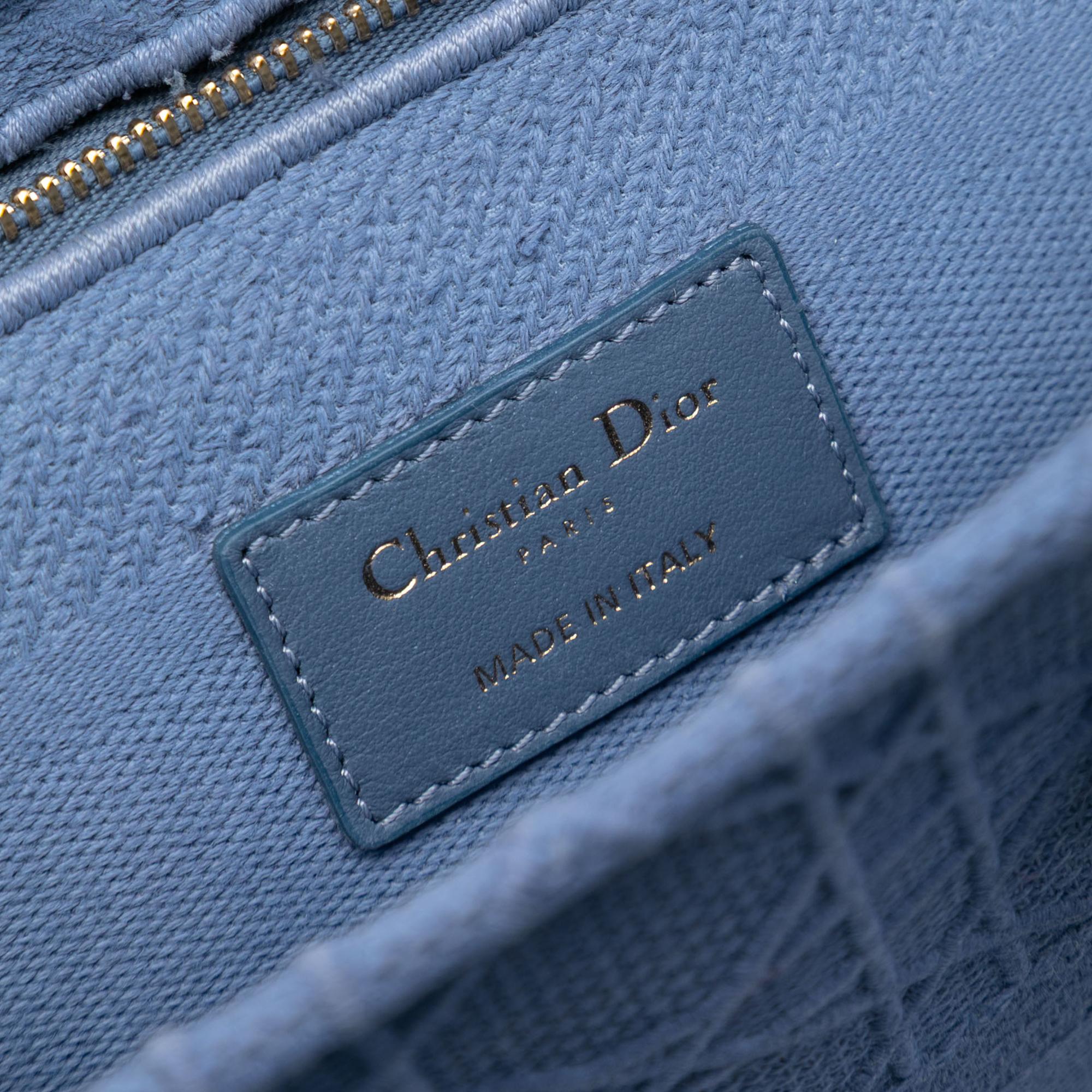 Dior Medium Canvas Cannage Lady D Lite