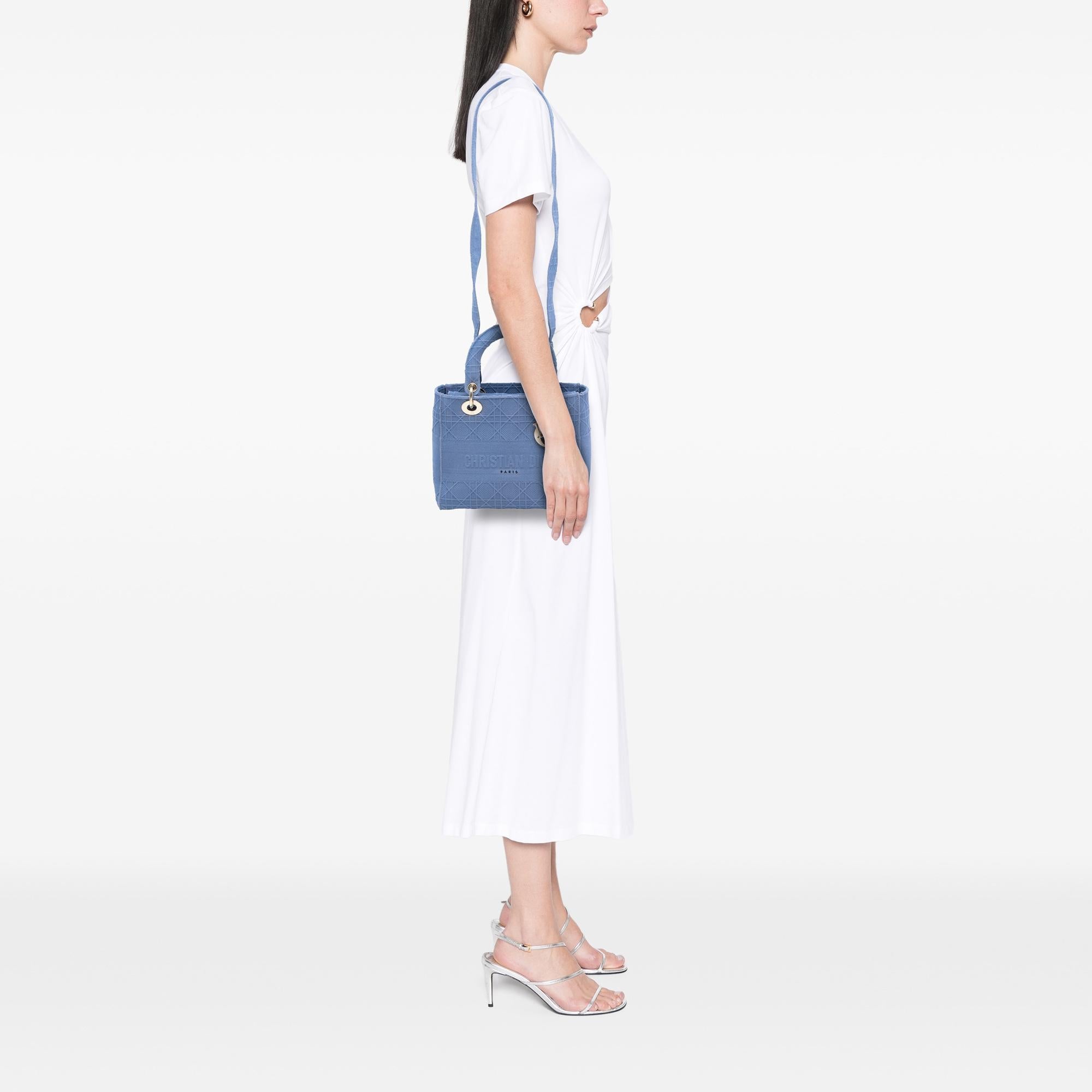 Dior Medium Canvas Cannage Lady D Lite