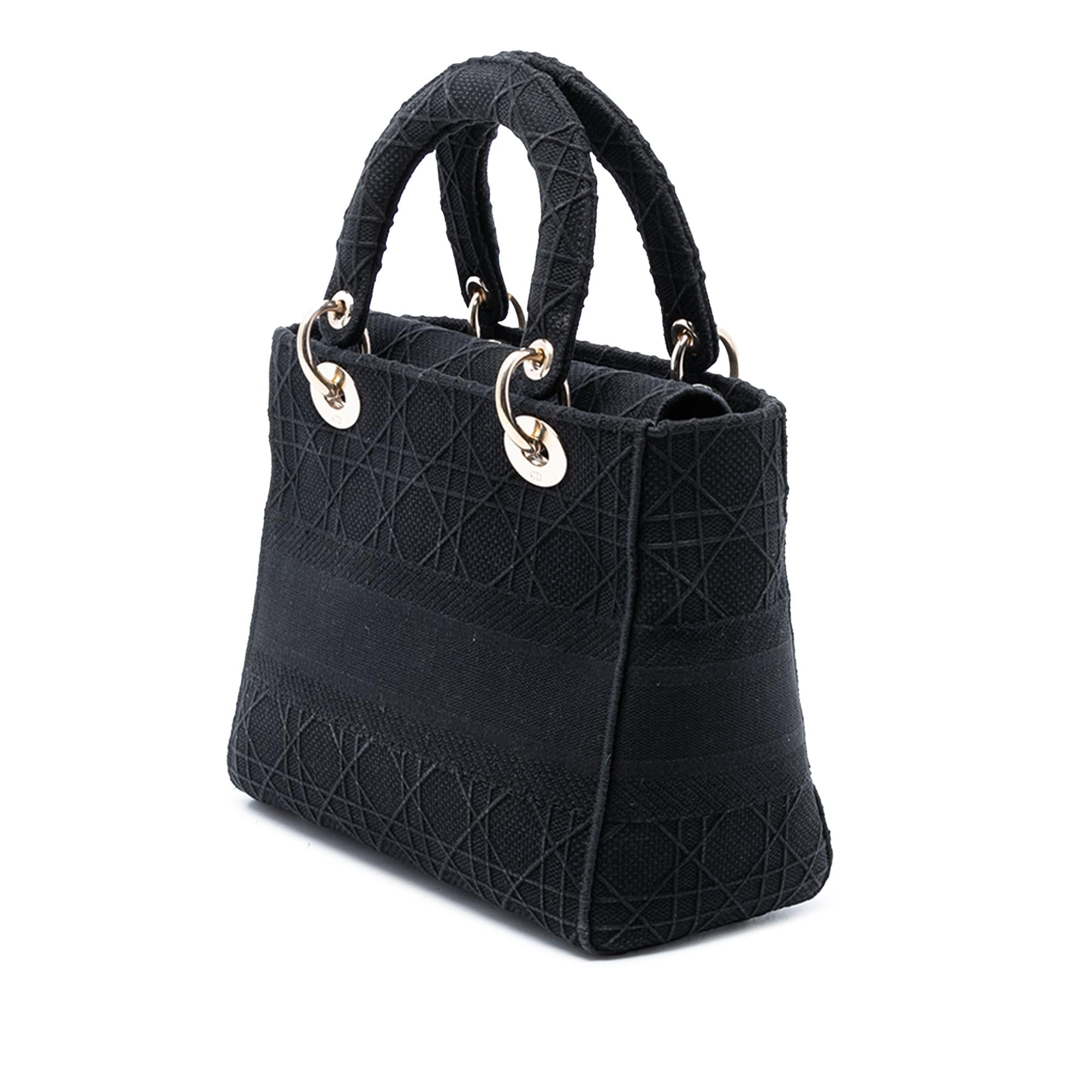 Dior Medium Canvas Cannage Lady D Lite