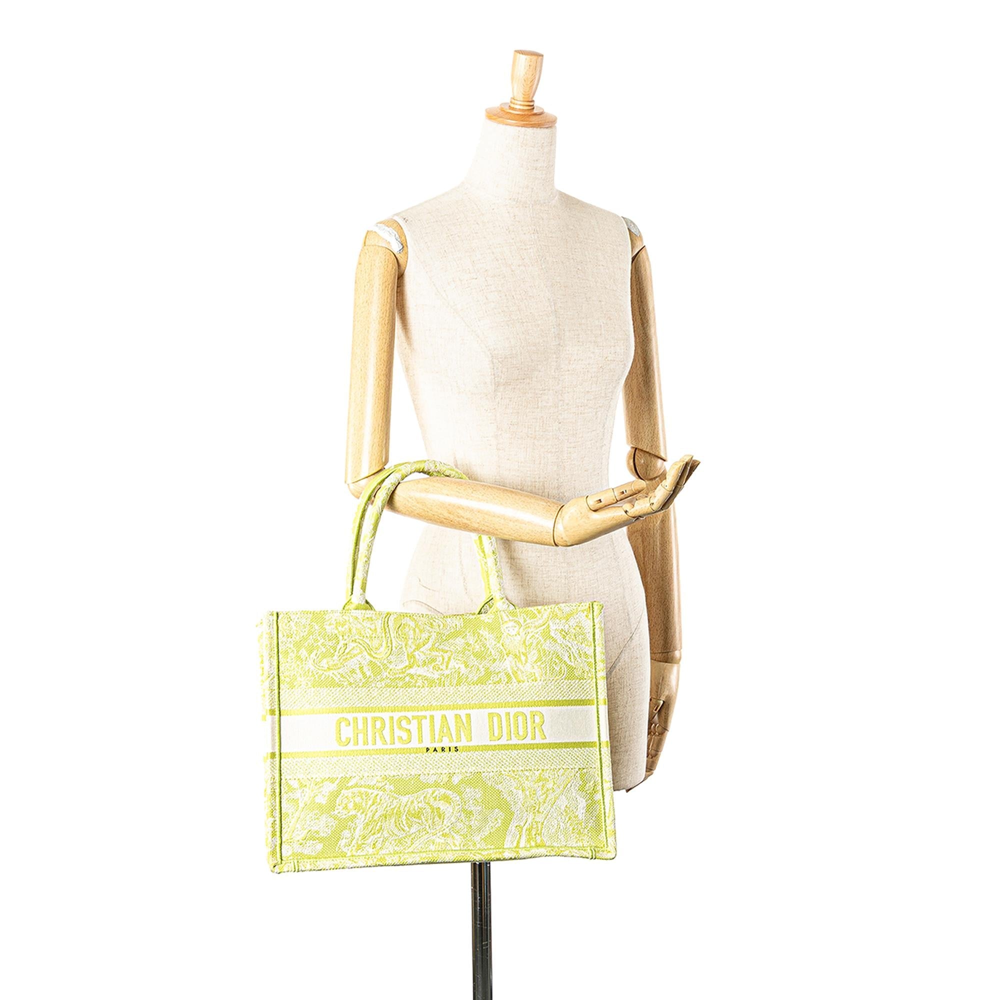 Dior Medium Canvas Embroidered Dioriviera Toile De Jouy Book Tote