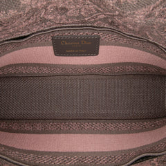 Dior Medium Canvas Embroidered Toile De Jouy Lady D Joy Satchel