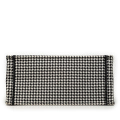 Dior Medium Canvas Houndstooth Embroidered Book Tote