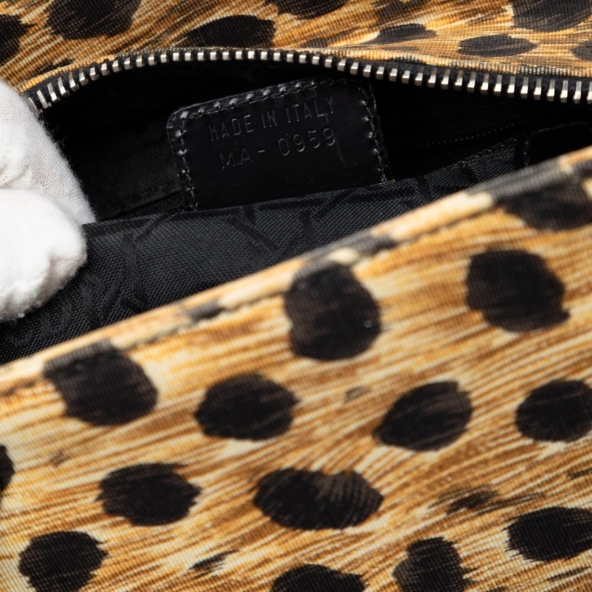 Dior Medium Canvas Leopard Print Lady Dior