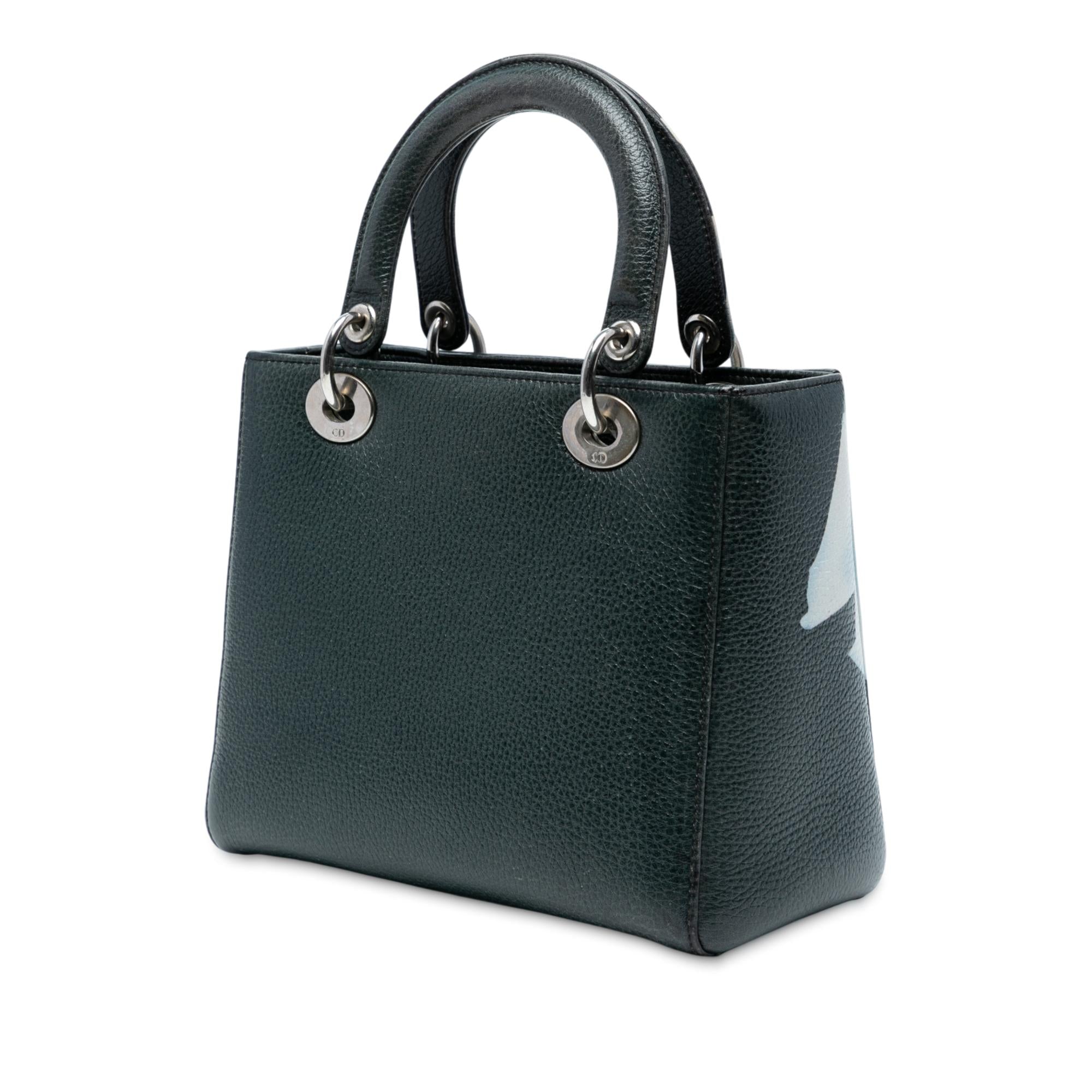 Dior Medium Deerskin Floral Print Lady Dior