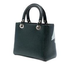 Dior Medium Deerskin Floral Print Lady Dior