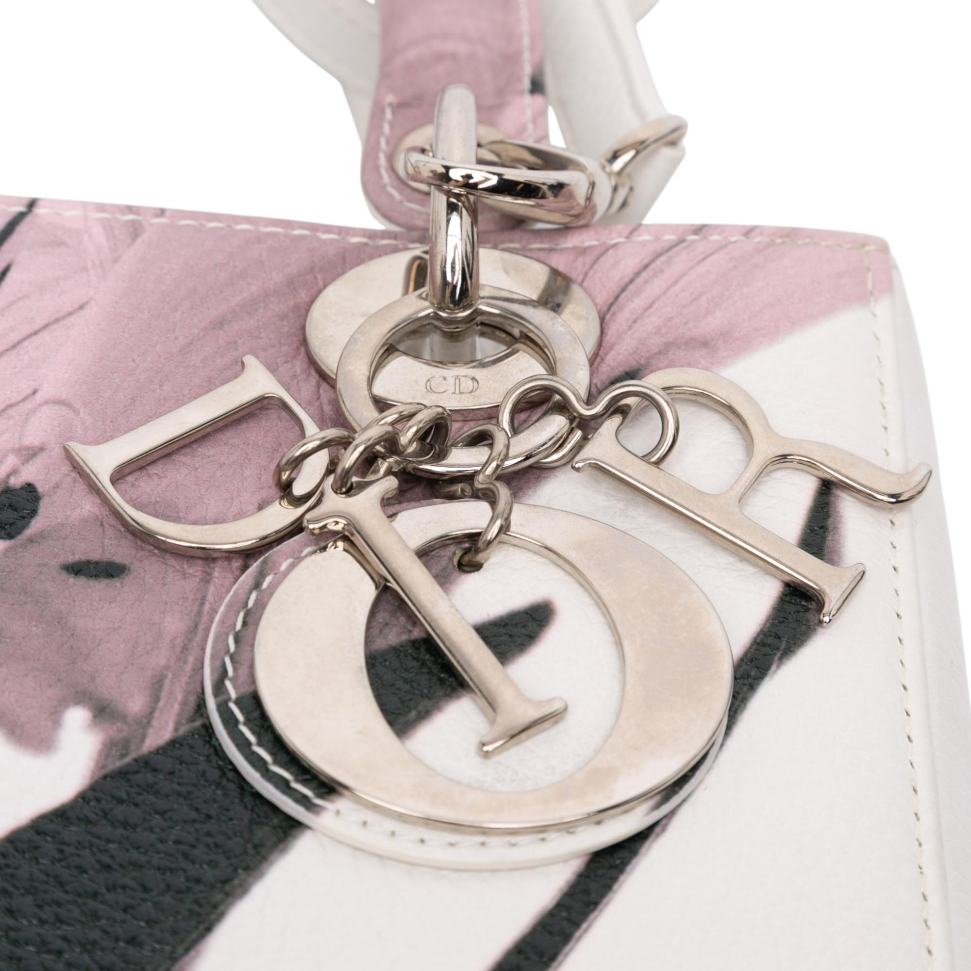 Dior Medium Deerskin Floral Printed Lady Dior