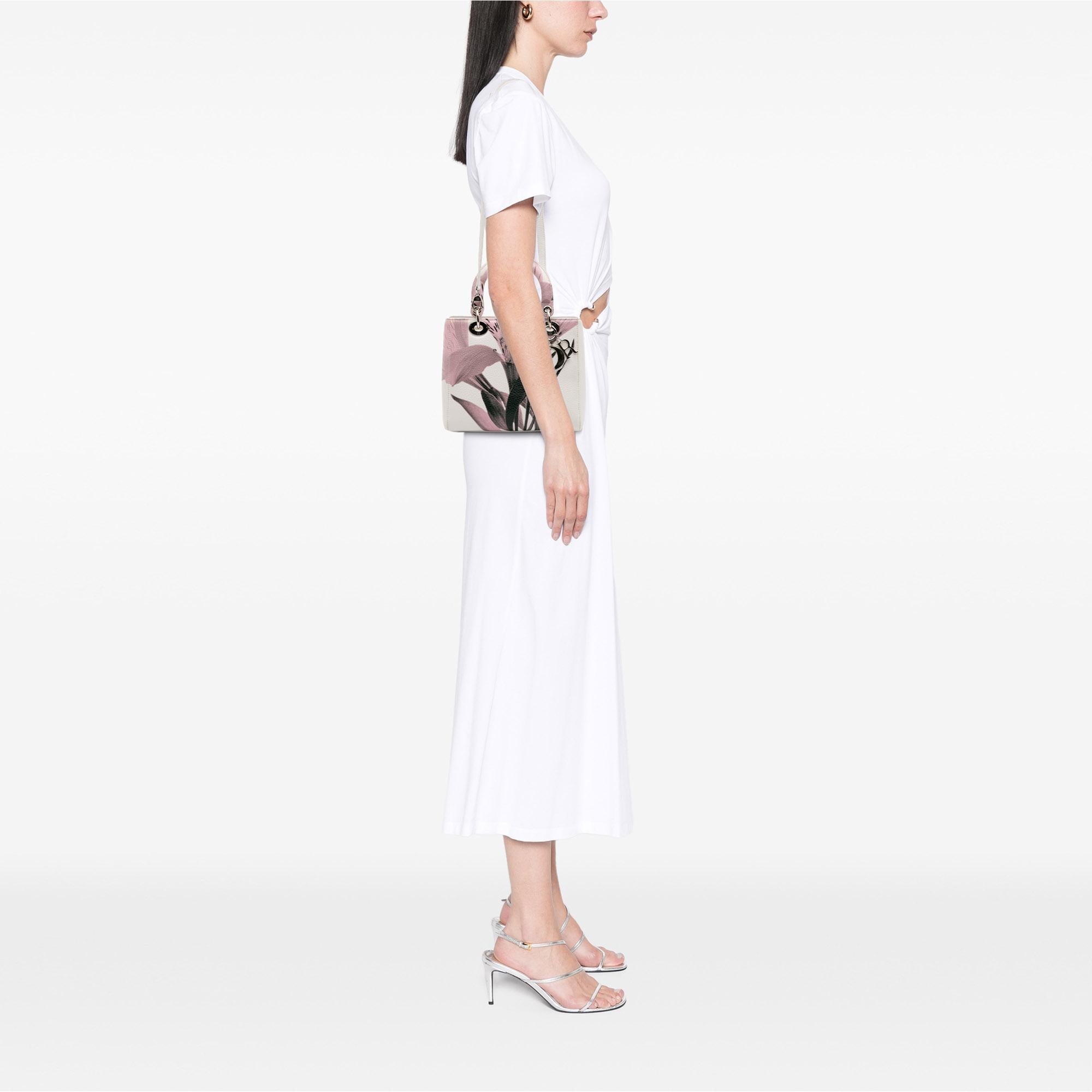 Dior Medium Deerskin Floral Printed Lady Dior