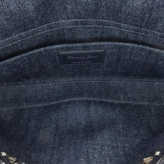 Dior Medium Denim Cannage Eyelet Lady D Joy